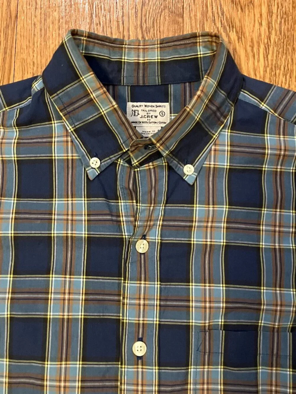 J Crew Heritage Plaid Button Down Shirt
